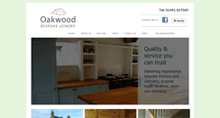 Desktop Screenshot of oakwood-bespoke-joinery.co.uk
