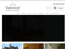 Tablet Screenshot of oakwood-bespoke-joinery.co.uk